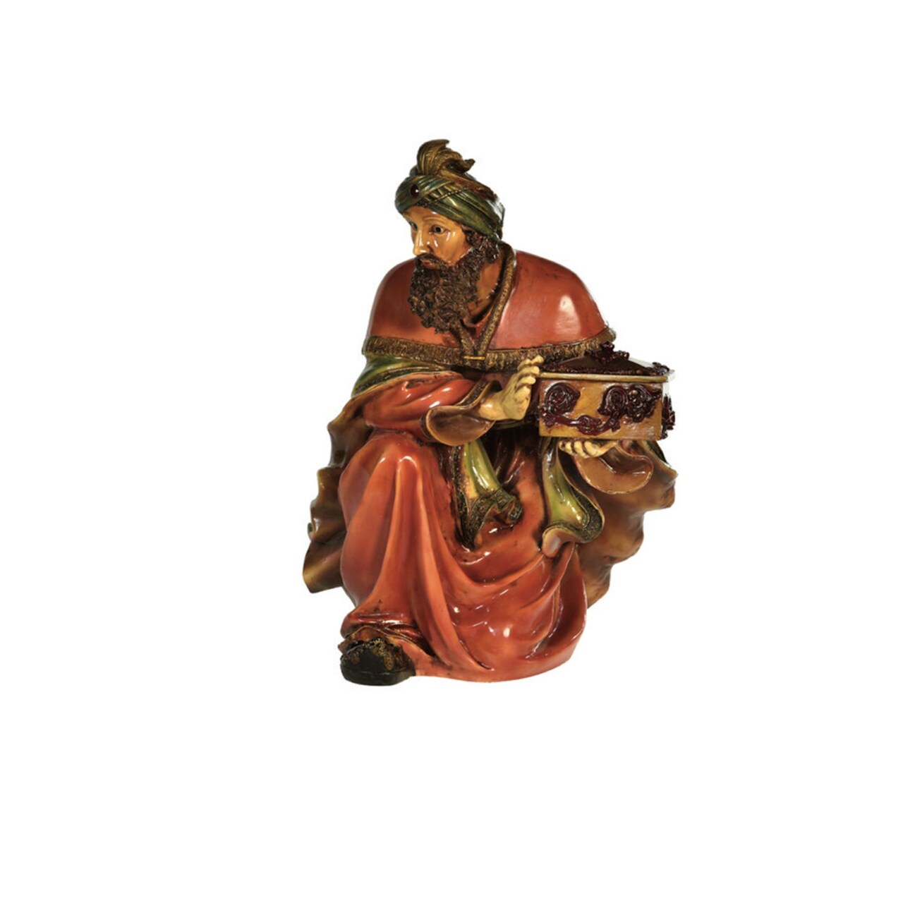 Barcana 27.75" Brown and Ivory King Melchior Christmas Nativity Figurine